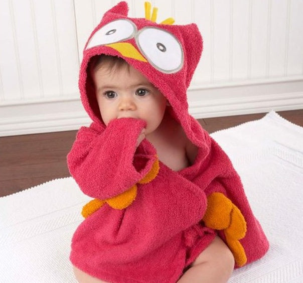 Cartoon Cute Animal Bathrobes Baby Hooded