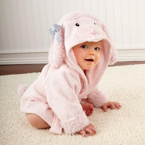 Cartoon Cute Animal Bathrobes Baby Hooded