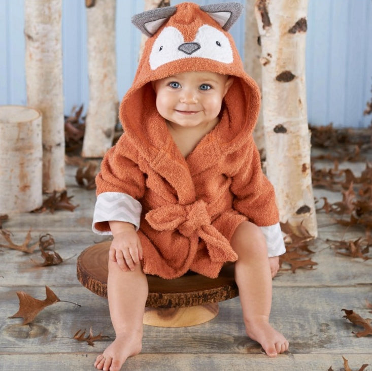 Cartoon Cute Animal Bathrobes Baby Hooded