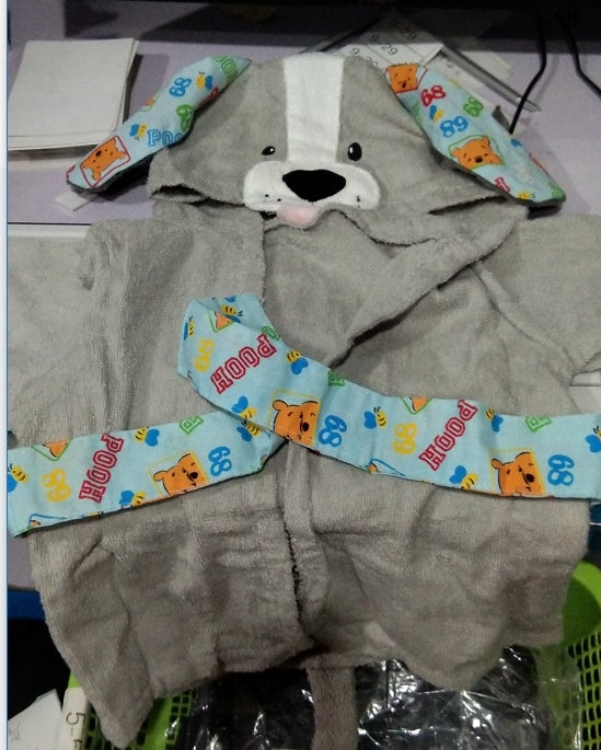 Cartoon Cute Animal Bathrobes Baby Hooded