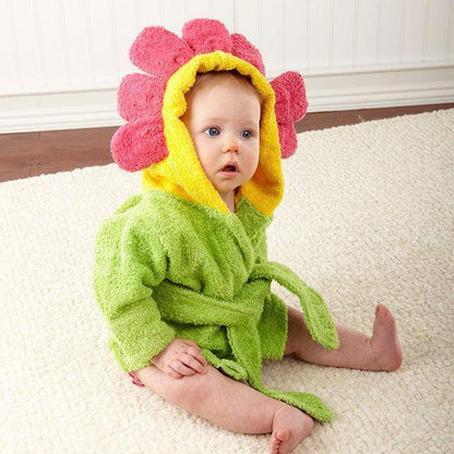 Cartoon Cute Animal Bathrobes Baby Hooded